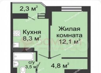 Продаю 1-ком. квартиру, 30 м2, Батайск, улица Половинко, 280/3к1