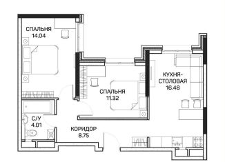 Продается 2-ком. квартира, 54.5 м2, Москва, метро Медведково, улица Корнейчука, 27