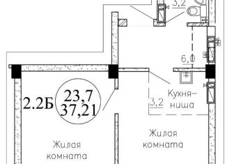 Продается 2-ком. квартира, 37.2 м2, Новосибирск, метро Студенческая, улица Пархоменко, 23/1