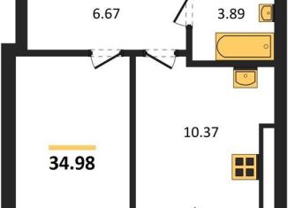 Продам однокомнатную квартиру, 35 м2, Калининград, Московский район