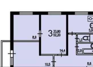 Продажа 3-комнатной квартиры, 51.5 м2, Зеленоград, Зеленоград, к446