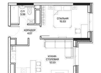 Продаю однокомнатную квартиру, 36 м2, Москва, улица Корнейчука, 27, метро Медведково