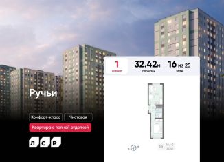 Продается однокомнатная квартира, 32.4 м2, Санкт-Петербург