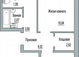 Продается 2-комнатная квартира, 57.2 м2, Псковская область, Линейная улица, 85