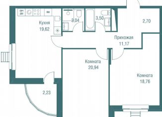 Продам 2-комнатную квартиру, 82 м2, Одинцово, ЖК Одинбург