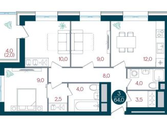 Продается 3-ком. квартира, 64 м2, Москва, метро Южная