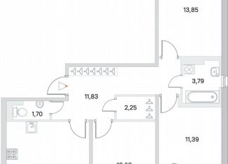 Продается 3-ком. квартира, 78.9 м2, Сертолово