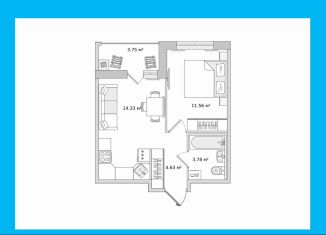 Продажа 1-комнатной квартиры, 38.1 м2, Санкт-Петербург, метро Комендантский проспект