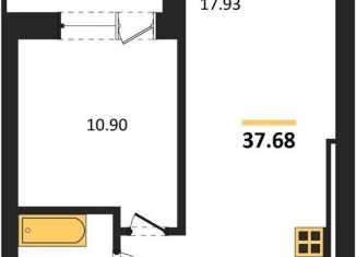 Продается однокомнатная квартира, 37.7 м2, Калининград, Московский район