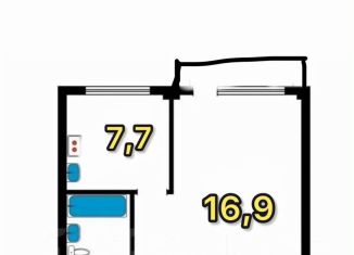 Продается 1-комнатная квартира, 31 м2, Ростов-на-Дону, Каширская улица, 6/1