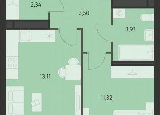 Продажа однокомнатной квартиры, 38.1 м2, Свердловская область