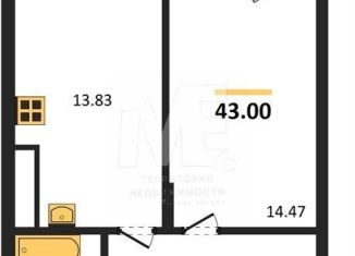 Продам 1-комнатную квартиру, 43 м2, поселок Малое Исаково