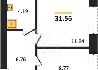 Продается 1-комнатная квартира, 31.6 м2, Пионерский, Комсомольская улица, 19