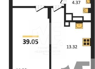 Продажа 1-ком. квартиры, 39.1 м2, Калининград, Батальная улица, 65Б, Московский район