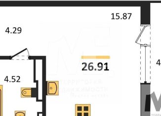 Продается квартира студия, 26.9 м2, Калининград, улица Старшины Дадаева, 55