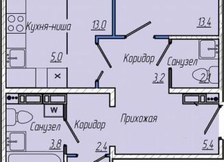 Продажа 2-ком. квартиры, 67.5 м2, Кемерово, Притомский проспект, 30А, Центральный район