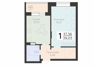 1-ком. квартира на продажу, 39 м2, Воронеж, Коминтерновский район