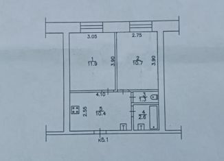 Однокомнатная квартира на продажу, 36.9 м2, Киров, улица Ивана Попова, 14Б