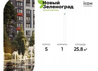 Продается квартира студия, 25.8 м2, деревня Рузино