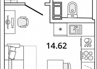 Продаю квартиру студию, 22.6 м2, Санкт-Петербург, муниципальный округ Финляндский