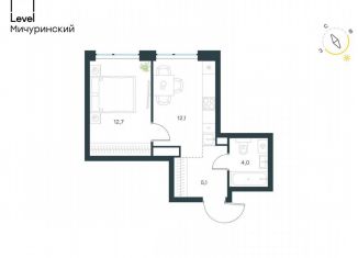 Продается 1-ком. квартира, 33.9 м2, Москва, метро Мичуринский проспект