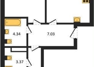 Продаю 2-ком. квартиру, 66.4 м2, Пионерский