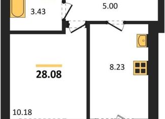 Продам 1-ком. квартиру, 28.1 м2, Калининград