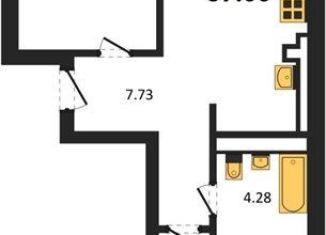 Продам 2-ком. квартиру, 57.1 м2, Калининград, Московский район