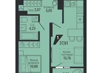 Продается 1-ком. квартира, 39.6 м2, Екатеринбург, улица 22-го Партсъезда, 8А