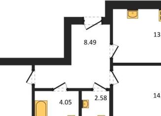 Продается двухкомнатная квартира, 61.3 м2, Калининград, улица Александра Невского, 194А