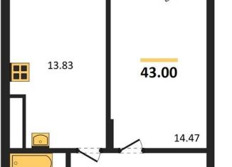 Продажа однокомнатной квартиры, 43 м2, поселок Малое Исаково