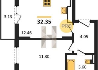 Продам однокомнатную квартиру, 32.4 м2, Калининград, улица Старшины Дадаева, 55