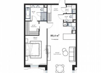 Продаю 2-комнатную квартиру, 80.9 м2, Москва, Большой Кисельный переулок, 11, метро Тургеневская