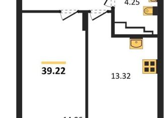 Продажа 1-комнатной квартиры, 39.2 м2, Калининград, Московский район, Батальная улица, 65А