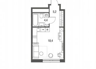 Продается квартира студия, 28 м2, Москва, Тагильская улица, 2к1, ЖК Сиреневый парк