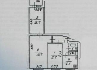 Продается трехкомнатная квартира, 60.2 м2, Москва, Челюскинская улица, 6к2