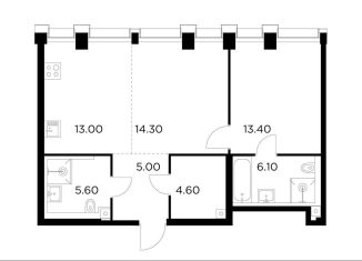 Продам 2-ком. квартиру, 62 м2, Москва, метро Водный стадион