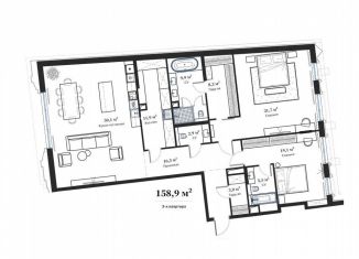 Продается 3-комнатная квартира, 157.3 м2, Москва, Большой Кисельный переулок, 11, метро Тургеневская