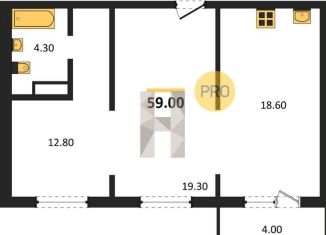 Продам 2-ком. квартиру, 59 м2, Новосибирск, метро Заельцовская, Игарская улица, 6