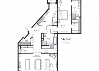 Продам 2-ком. квартиру, 144.3 м2, Москва, Большой Кисельный переулок, 11, метро Тургеневская