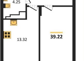 Продам однокомнатную квартиру, 39.2 м2, Калининград, Батальная улица, 65А, Московский район