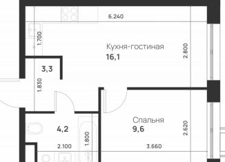 Продам 1-ком. квартиру, 33.2 м2, Москва, посёлок Газопровод, 13с7