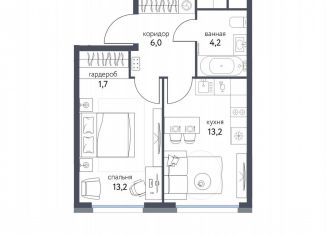 Продажа 1-ком. квартиры, 38.3 м2, Москва, ВАО