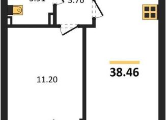 1-ком. квартира на продажу, 38.5 м2, Калининград, Московский район, Батальная улица, 65Б