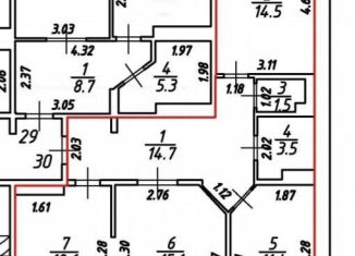 Продается 3-комнатная квартира, 80 м2, Иркутск, Байкальская улица, 236Б/7, ЖК Нижняя Лисиха 2