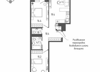 Продается двухкомнатная квартира, 67 м2, Санкт-Петербург, Измайловский бульвар, 11, Адмиралтейский район