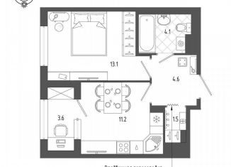 Продажа 1-комнатной квартиры, 36.3 м2, Санкт-Петербург, Измайловский бульвар, 9, Адмиралтейский район