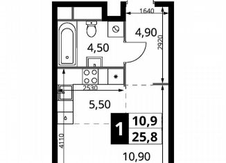 Продам квартиру студию, 25.7 м2, Химки