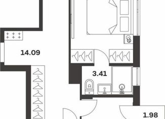 2-комнатная квартира на продажу, 70.6 м2, Тула