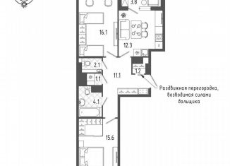 Продажа двухкомнатной квартиры, 65.5 м2, Санкт-Петербург, Измайловский бульвар, 9, Адмиралтейский район